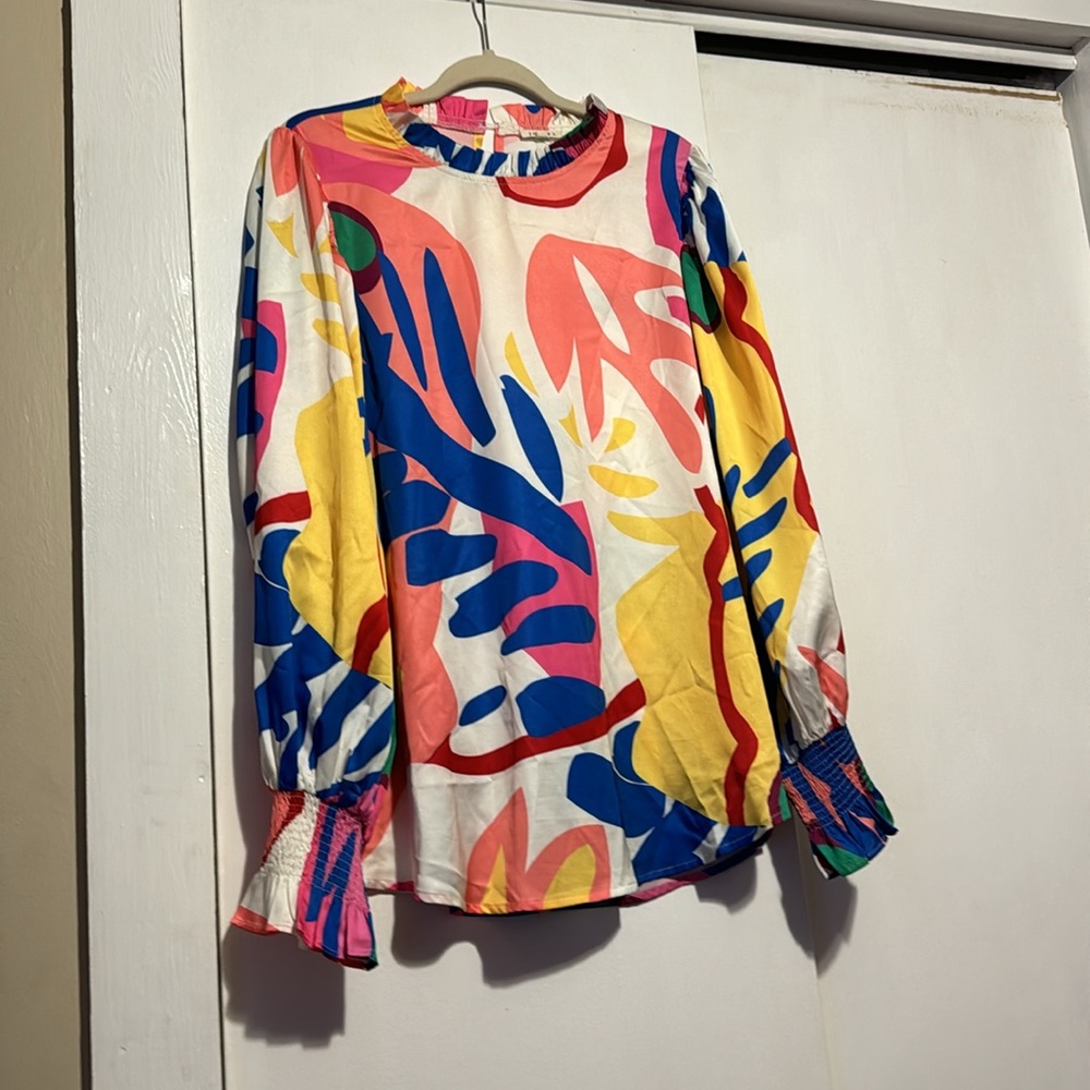 JODIFL Long Sleeve Silky Blouse 👚